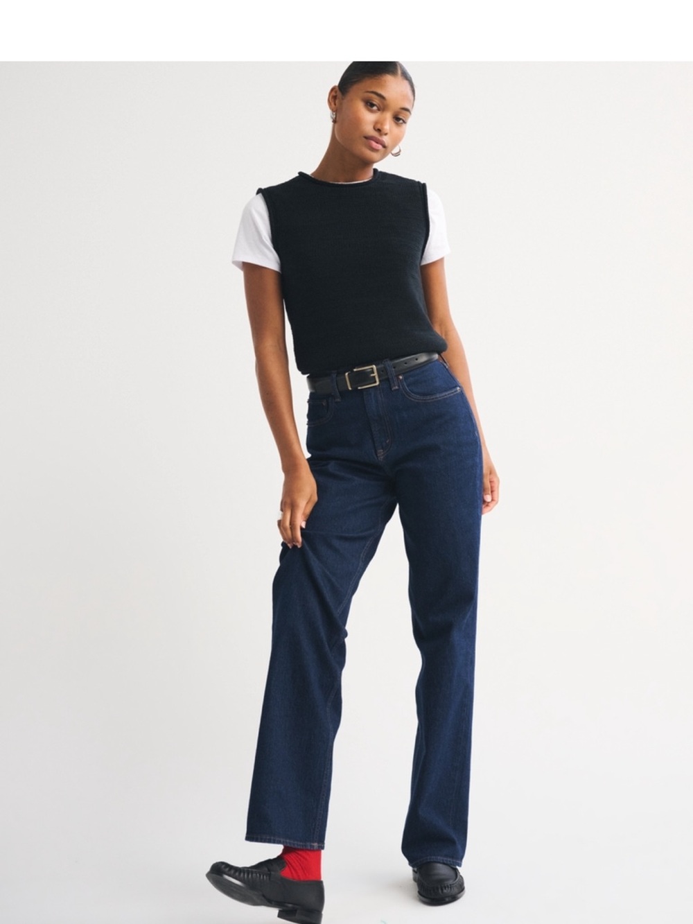 Abercrombie & Fitch High Rise 90’s Relaxed Jean Curve Love Extra Long